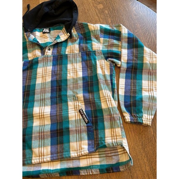 Vintage No Fear Men’s Plaid Flannel Pullover size XL - Picture 3 of 6